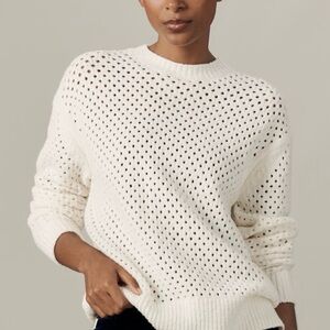 Varley Grady Boucle Cream Knit Sweater